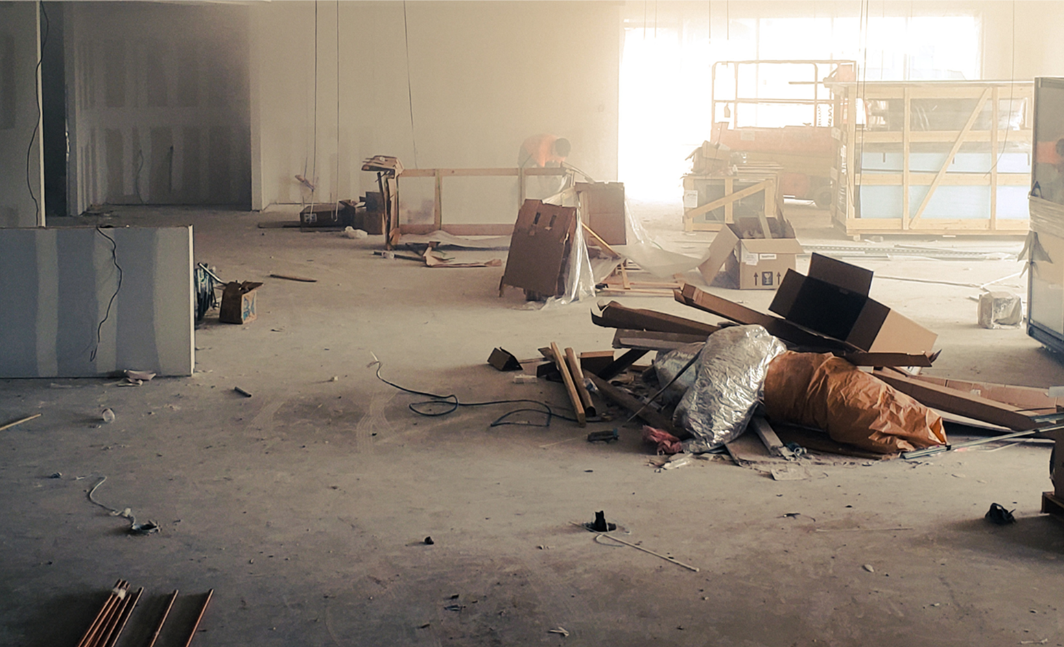 Chantier de construction en cours