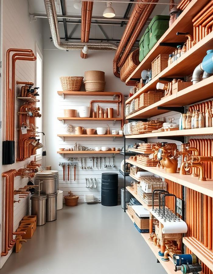 Intérieur de la boutique de plomberie
